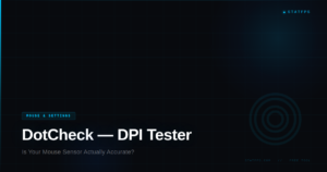 DotCheck mouse DPI accuracy and sensor tester by StatFPS