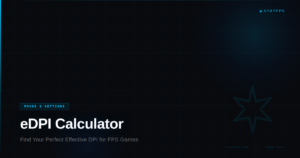 Free eDPI calculator for FPS games by StatFPS