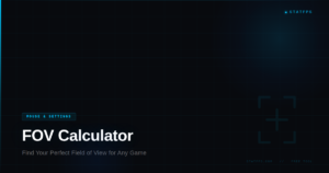 FOV calculator for perfect gaming field of view by StatFPS