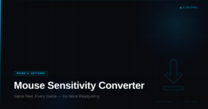 Mouse sensitivity converter for FPS games by StatFPS