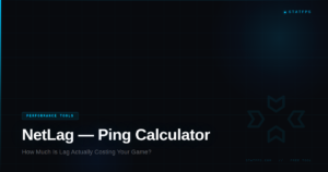 NetLag gaming network and ping impact calculator by StatFPS